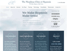 Tablet Screenshot of morpheusclinic.com